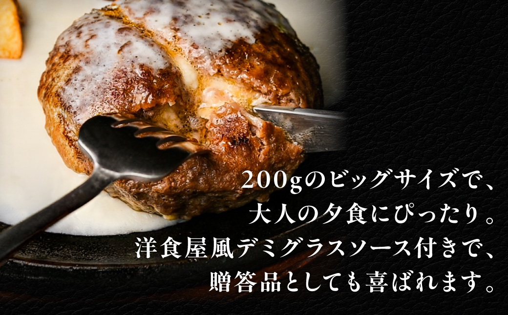 【3ヶ月定期便】道産和牛ブルーチーズハンバーグ（200g）10個入り MROA192