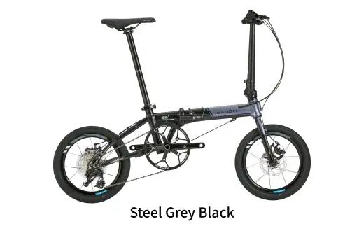 【 Steel Grey Black 】 DAHON フォールディングバイク K9X 16インチ 自転車 折りたたみ自転車 折りたたみ コンパクト 通勤 通学 日常使い サイクリング 収納