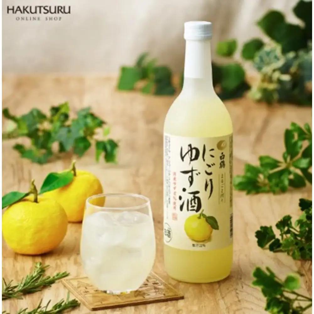 白鶴 にごりゆず酒　700ml瓶 x 2本