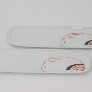 深川製磁 有田焼 ＳＡＫＵＲＡ ペア一文字皿 A50-216_イメージ3