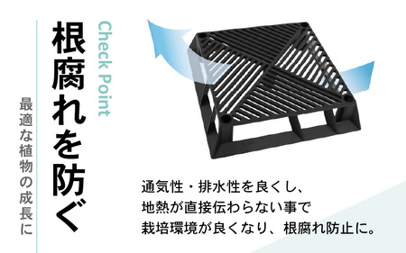 【カーメン君×daim コラボ】daim ブラックベース 28cm 10個入 10号鉢まで対応（園芸用鉢スタンド）【家庭菜園 園芸 ガーデニング ガーデニンググッズ 園芸用品 鉢 植木鉢 鉢置き 鉢台