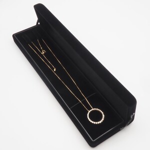 K18　1ctダイヤモンド　サークルペンダントネックレス FHH-019922