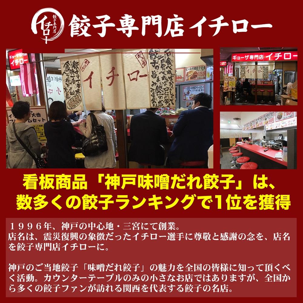 【定期便3ヶ月コース】神戸名物 味噌だれ餃子100個（50個×2パック）×3回