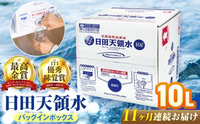 
            【全11回定期便】日田天領水 10L×1箱 日田市 / グリーングループ株式会社 [AREG053]
          