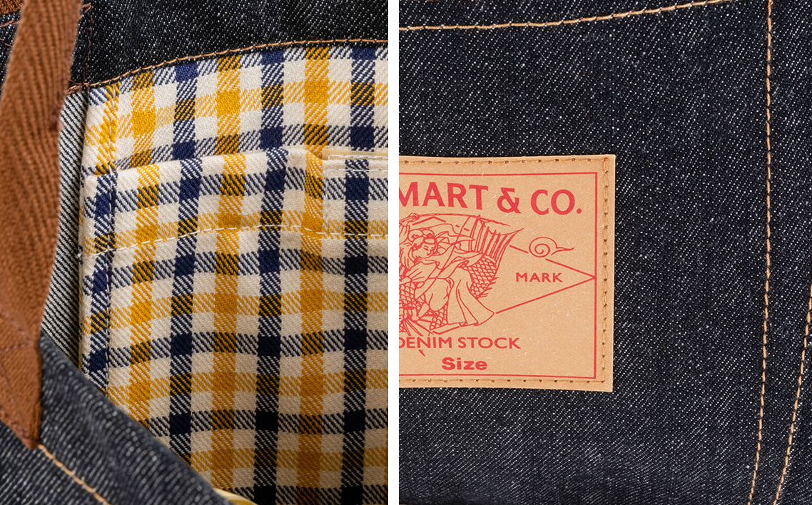 No.027 デニムトートバック（幅38cm×高さ42.5cm×厚さ6.5cm）