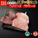 【ふるさと納税】 大山黒牛ステーキセット 合計1kg(サーロイン250g×2枚、特選モモ250g×2枚) 【鳥取県日野町】 はなふさ 和牛 牛肉 ステーキ 大山黒牛ステーキセット サーロインステーキ250g×2枚、特選モモステーキ250g×2枚 食べ比べ【大山ブランド会】170-C14