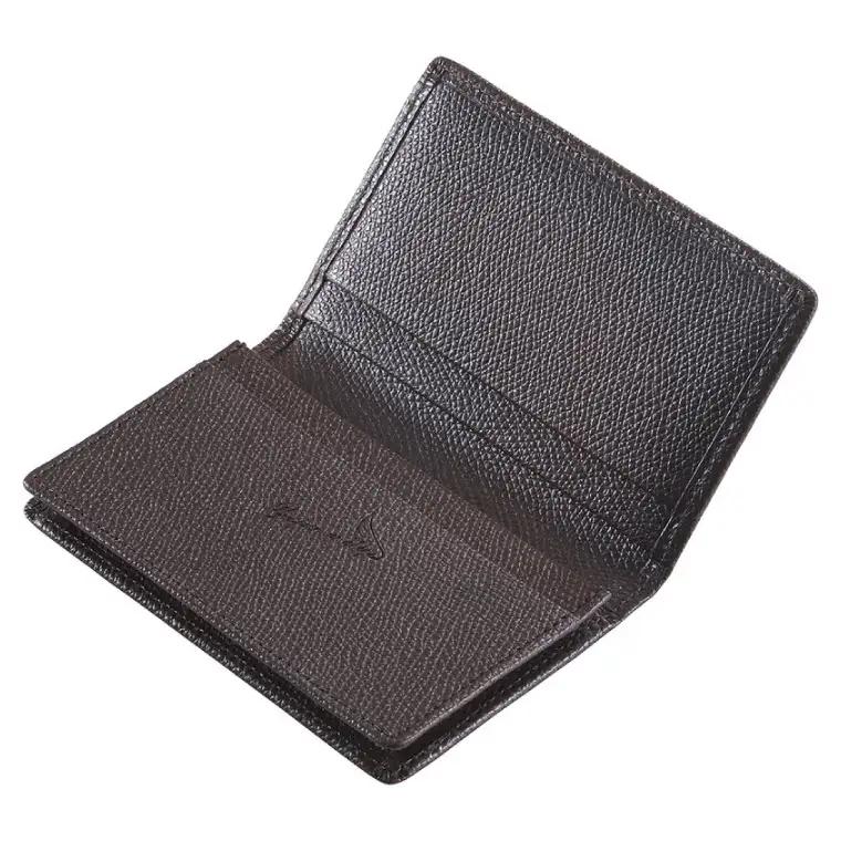 【豊岡財布】 craftsmanship　バレキ名刺入れ（CW003）(チョコ)