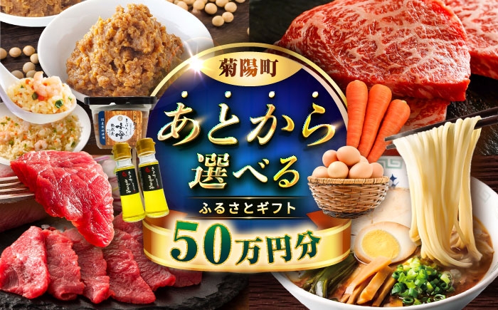 
            【あとから選べる】菊陽町ふるさとギフト 50万円分 [BHZY010]
          