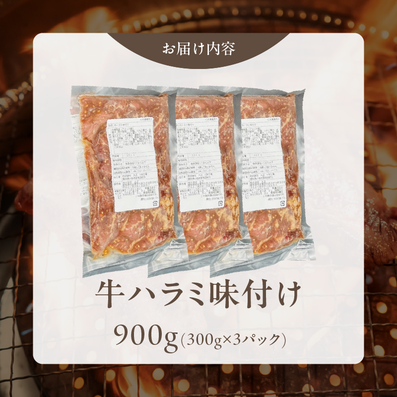 【食肉総合卸 丸正】牛ハラミ味付け 900ｇ［153M09］_イメージ5