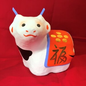 張り子 干支シリーズ 丑 ミニチュア 伝統工芸品 張り子