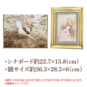 ウッドバーニングで描くご自慢のねこちゃん・わんちゃん　～世界に一つだけの完全オーダーメイド作品～(JC-1)