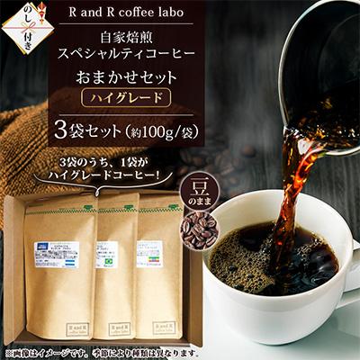 ふるさと納税 諫早市 【のし付き】自家焙煎スペシャルティコーヒーおまかせセット　ハイグレード(豆のまま)