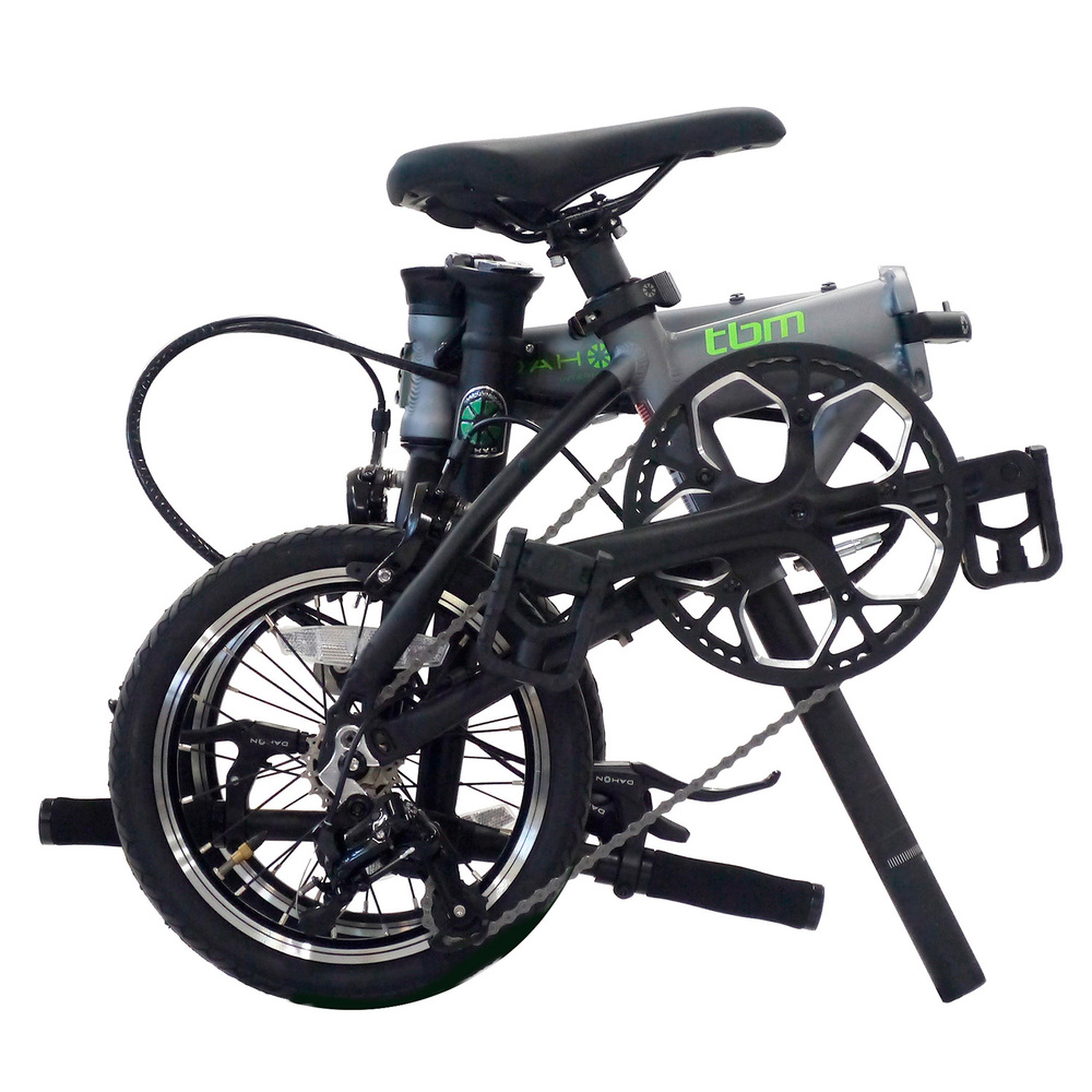 DAHON 折りたたみ自転車 tbm 14インチ【Smoke Gray（スモークグレー）】3段変速 超軽量 コンパクト オリジナルシフター キャリパーブレーキ　武田産業│人気返礼品 ダホン 通勤 通学