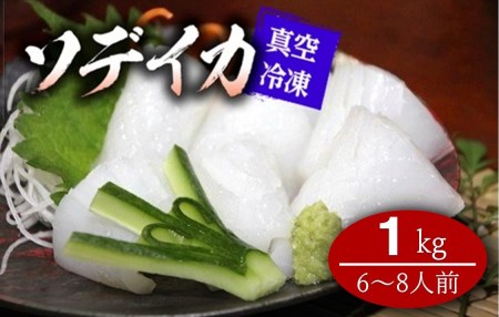 【2025年12月から発送】冷凍ソデイカ　1Kg(6~8人前)