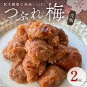 【ふるさと納税】松本農園 梅干し 白干し つぶれ梅 2kg 南高梅【天然塩のみで漬けました！】