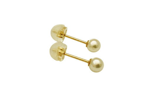 【ふるさと納税】1730 アコヤ真珠3.5mm　K18 スタッドピアス アコヤ真珠 3.5mm K18 スタッドピアス　パールピアス 真珠ピアス 18金 ベビーパール 小ぶり 上品 フォーマル カジュアル 冠婚葬祭　普段使い 国産