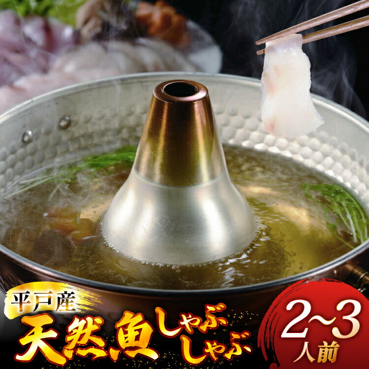 【ふるさと納税】魚 しゃぶしゃぶ 平戸産 天然魚 しゃぶしゃぶセット 安心の地元 野菜付 2〜3人前 [ひらど新鮮市場 長崎県 平戸市 hr42bgy400138] 海鮮鍋 鍋セット 高級 魚 天然 ブリタイ ヒラマサ ヒラス ヒラメ 鍋 セット