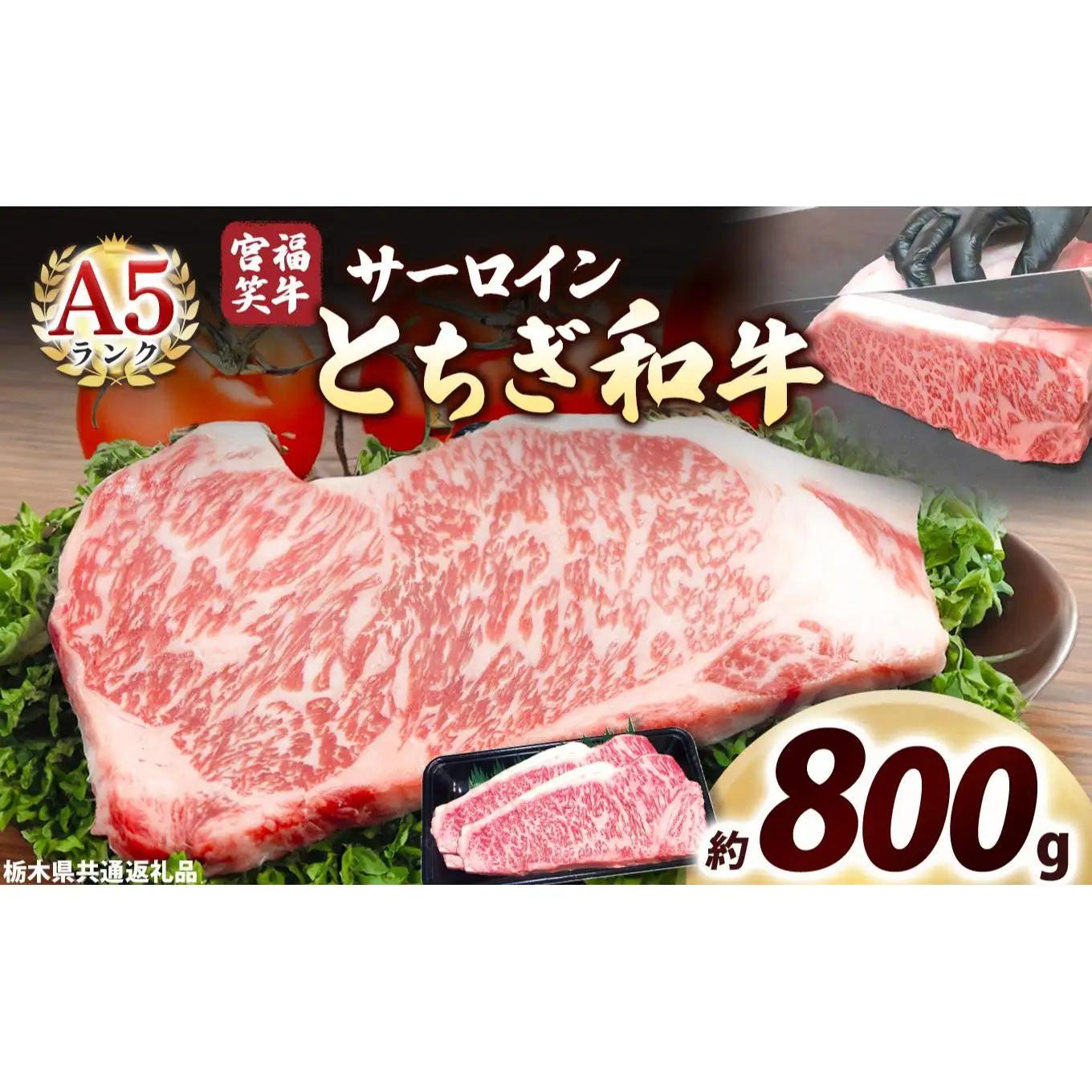 宮福笑牛(とちぎ和牛) A5 サーロインステーキ 200g×4枚｜数量限定 黒毛 和牛 牛肉 国産牛 国産 ブランド牛 お肉 切り落とし サシ 霜降り 甘い ステーキ すき焼き しゃぶしゃぶ 焼肉 切落し 上品 アレンジ 美味しい 料理 主婦 とちぎ  栃木県 矢板市