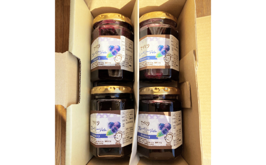 手作りジャム　ブルーベリージャム　140g×4本【配送不可地域：離島・沖縄県】【1713442】