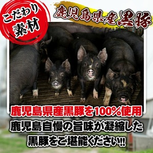 No.1156 鹿児島県産！黒豚ウインナー(計900g・8本入×6袋)国産 九州産 黒豚 豚肉 ウインナー ソーセージ 惣菜 おかず 弁当 BBQ キャンプ 小分け 冷凍【コワダヤ】【460】【115