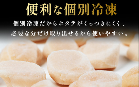 北海道産 ホタテ 中粒サイズ 600g 冷凍 特選 貝柱 貝 帆立 ほたて 海鮮 マルア阿部商店