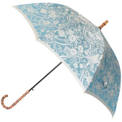 ふるさと納税 富士河口湖町 槙田商店【晴雨兼用】長傘 kirie 更紗:レイクブルー