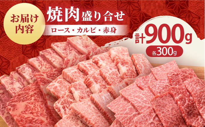 【農林水産大臣賞】佐賀牛 プレミアム焼肉盛り合わせ 900g（300g×3種）【田中畜産牛肉店】 [HBH024]