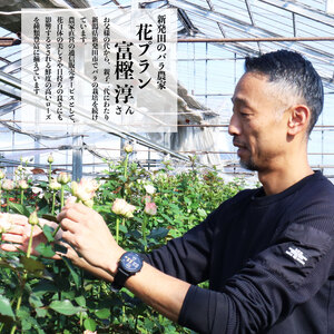 【日時指定可】青 バラ 花束 10本 ブーケ 薔薇 花束 G06_01