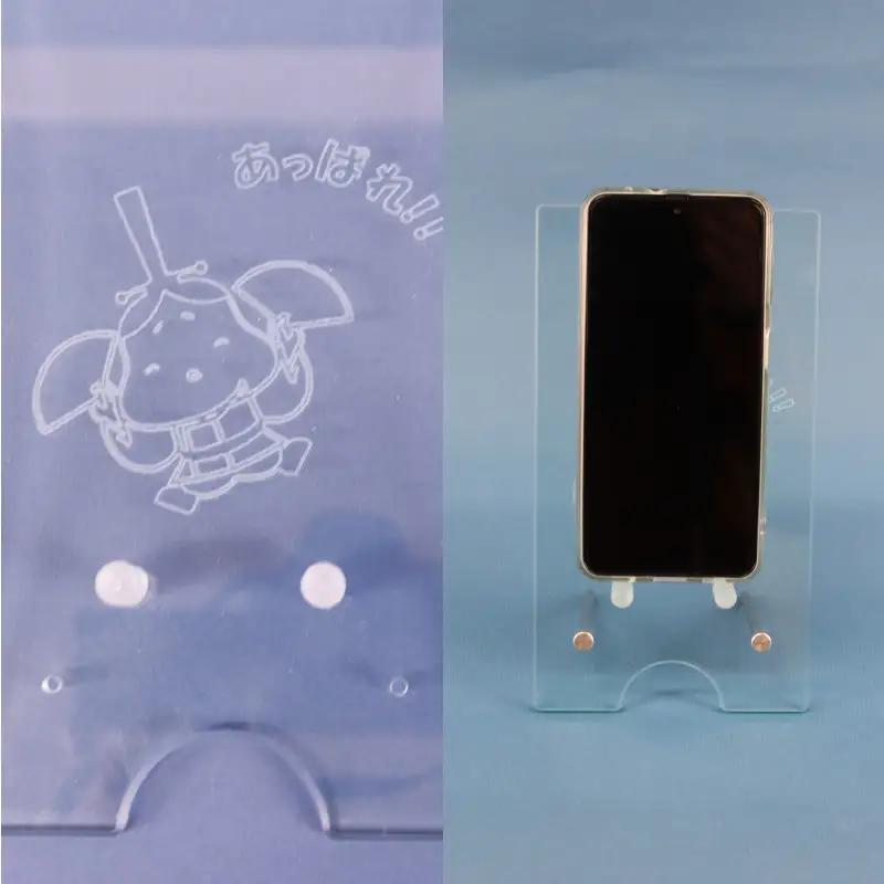 わ！ガラス色のかわいい「おおつ光ルくん」スマホスタンド スマホスタンド