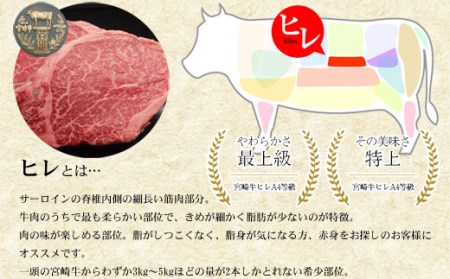 宮崎牛 牛肉 ヒレ ブロック 1kg 希少部位 フィレ ヘレ 牛肉 ステーキ 焼肉 真空 冷凍 牛肉 内閣総理大臣賞受賞 牛肉 宮崎県産 送料無料 希少部位 牛肉