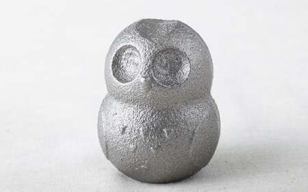 【鉄分補給に！】岩鉄鉄器 の 鉄たまご ・鉄福ロウ ( ふくろう 型 )×1個 鉄分 補給 鉄タマゴ 鉄玉子 かわいい 鉄器 岩手県 北上市 B0433 (岩手製鉄)