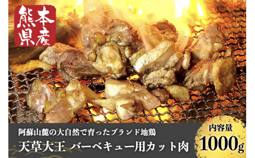 
【熊本県産】天草大王 バーベキュー用カット肉（1kg）
