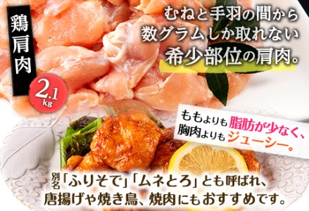 宮崎県産豚 切り落とし 宮崎県産 鶏肩肉セット 合計4.2kg