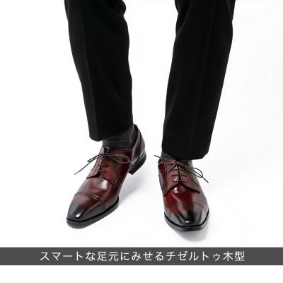ふるさと納税 大和郡山市 ヤマトイズム 24.5cm ワイン ビジネスシューズ 紳士靴 牛革 YAP500 倭イズム |  | 03