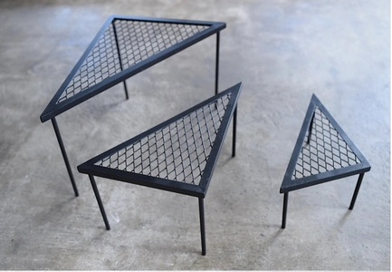 BBQグリル Triangle 3点セット S/M/L 〈丹波市〉 バーベキューグリル 鉄製