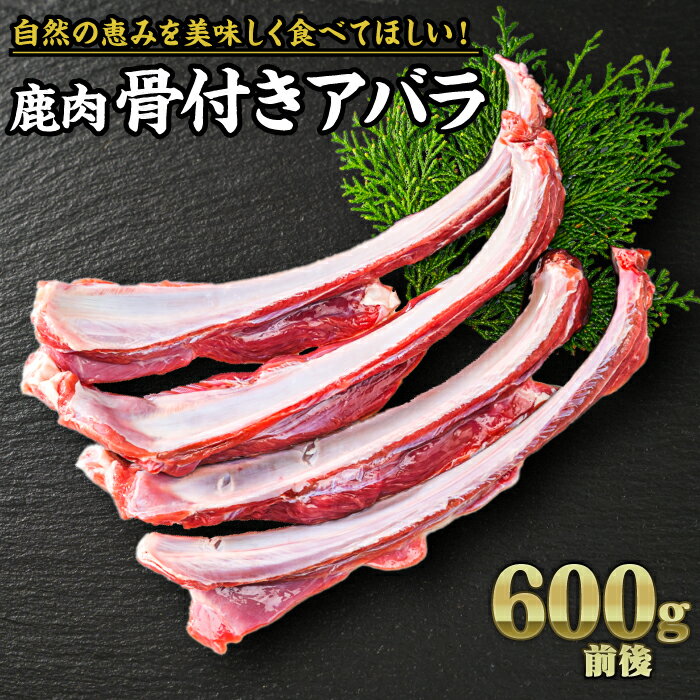 【ふるさと納税】ジビエ 鹿肉 骨付きアバラ（リブスティック） 600g｜サステナブル SDGs 新鮮 低カロリー ヘルシー 熟成 カルビ シカ 小分け ジビエ食材 YZ-9