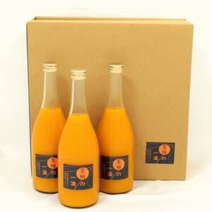 【無添加】田村みかんの新鮮100%ジュース「至極の一滴」720ml×3本入り(日高町)【1406582】