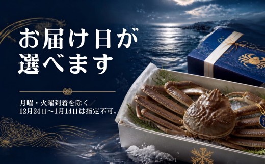 【先行販売】【ふるさと納税】松葉ガニ〈活〉松葉ガニ マツバガニ タグ付き＜11月中旬～2月中旬頃発送予定＞600g~700g  2杯