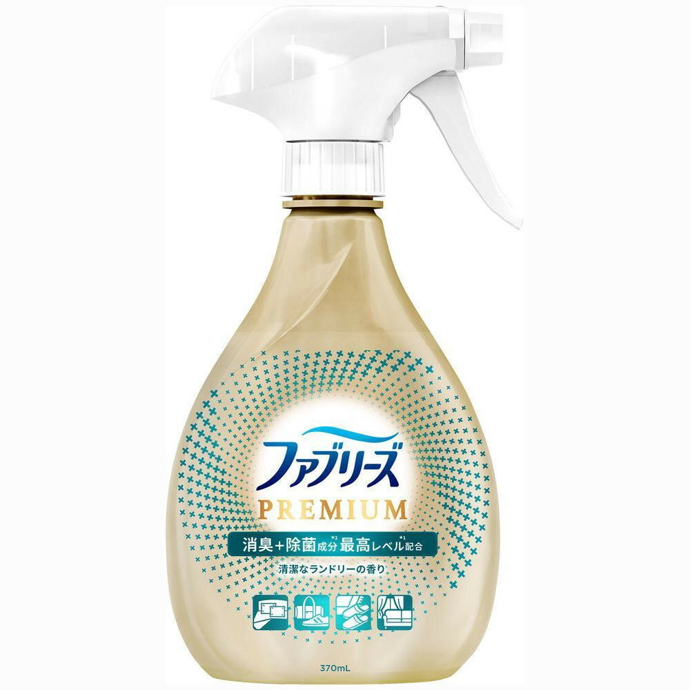 【ふるさと納税】ファブリーズW除菌+消臭 プレミアム 清潔なランドリーの香り本体370ml 12個セット