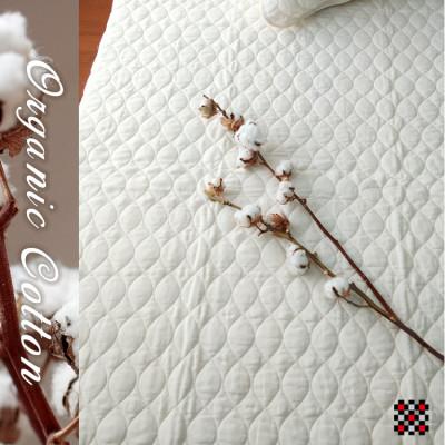 ふるさと納税 和泉市 【ダブル】オーガニックコットンガーゼ和泉木綿敷パッド　140×205　IV 1枚　OG-3W