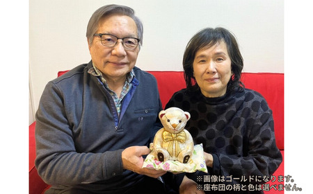 木目込み人形 朱鷺（とき）メキベア「結婚祝、金婚式・銀婚式祝バージョン」 ピンク系 名入れ 刺刺繍 お祝い プレゼント ときめきベア 【099S012】
