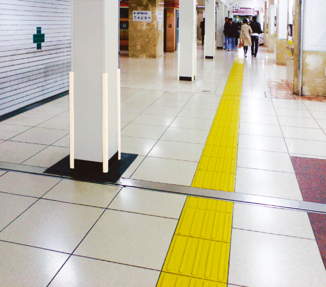 No.293-01 安心クッション　L字型　90cm　小　10本セット　両面テープ付属　レッド