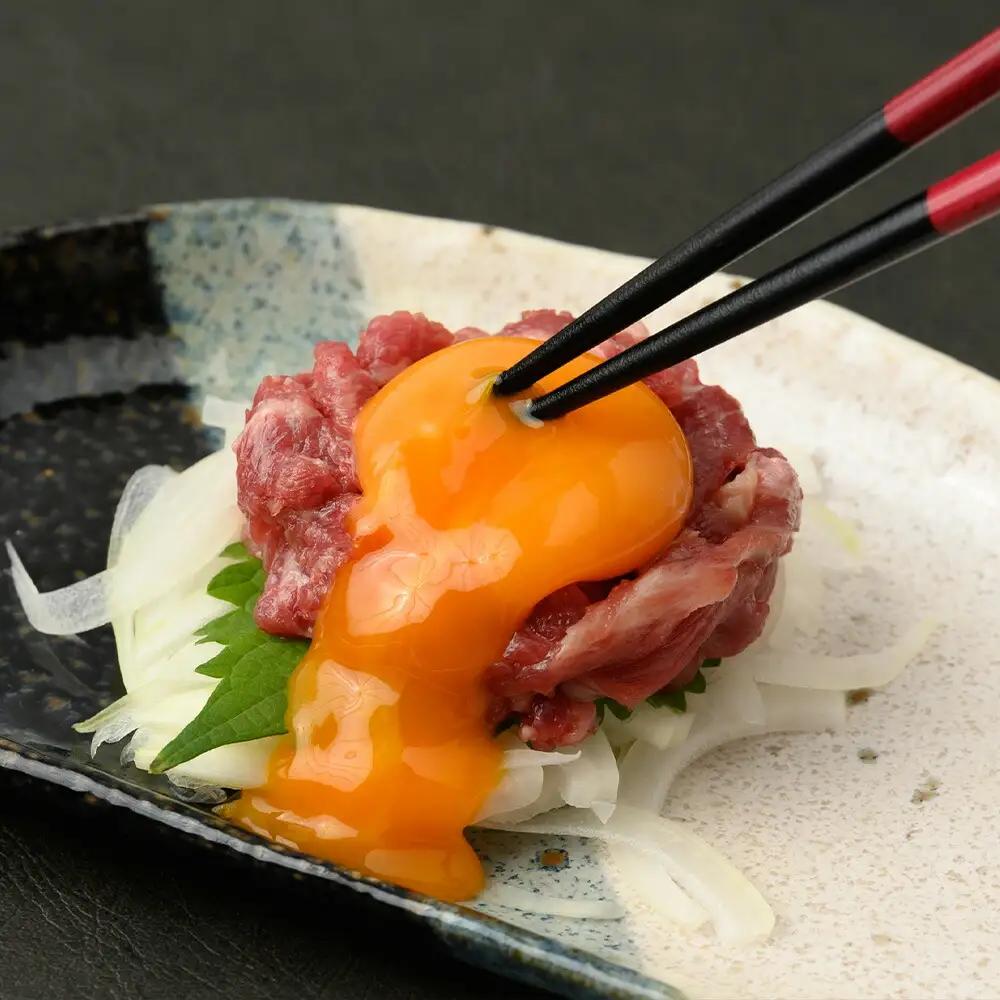 ＼高評価★4.8／ 鮮馬刺し 霜降り カルビ ユッケ 7個 セット 280g ( 馬肉 馬 バラ 刺身 本格 馬刺し 冷凍 八代市 人気 ふるさと納税 )