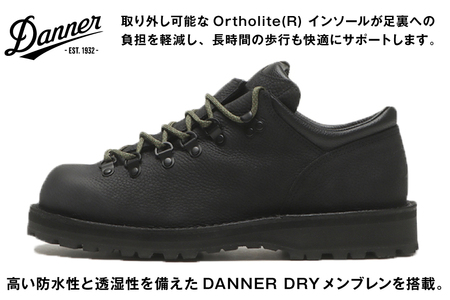 DANNER 紳士靴 マウントリッヂ ロー BLACK【27.5cm】