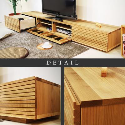 ふるさと納税 大川市 【大川家具】無垢材　テレビボード　風雅　ローボード　幅2700【設置付き】ホワイトオーク |  | 02