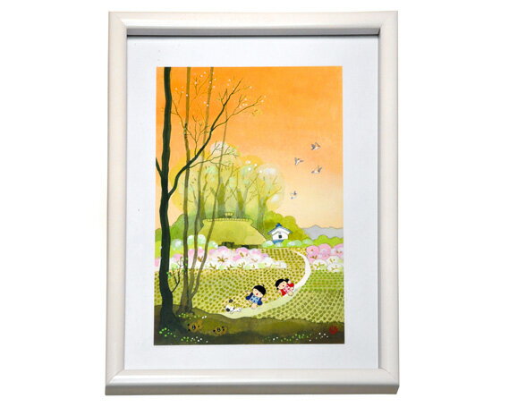 【ふるさと納税】童絵 「春・夏・秋・冬」 池原昭治 B5判 | 風景画 絵画 原画 絵 アート インテリア 昔話 作品 画家 いけはらしょうじ 埼玉県 狭山市