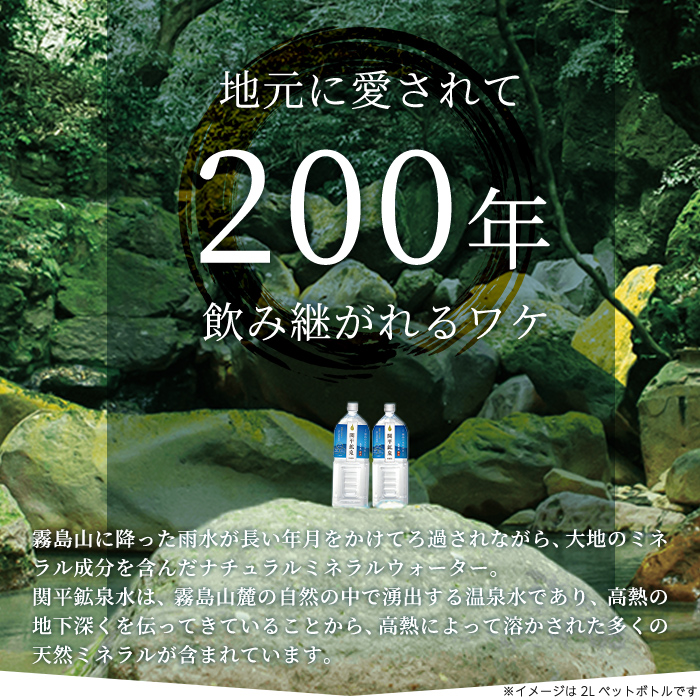 B-025 ＜定期便・全5回＞関平鉱泉水10L×1箱ずつお届け(計5箱)【関平鉱泉所】 霧島市 シリカ シリカ水 水 シリカミネラルウォーター