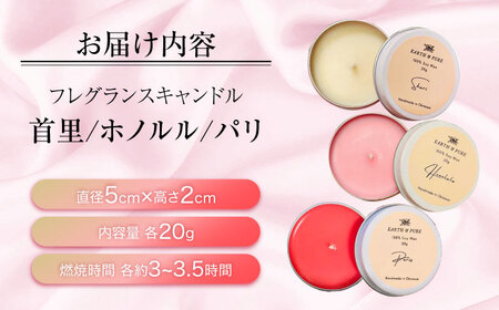フレグランスキャンドル 『フローラル ミニキャンドルセット』 キャンドル おしゃれ ルームフレグランス アロマキャンドル ギフト 沖縄市 / Earth ＆ Pure[BCDJ007]