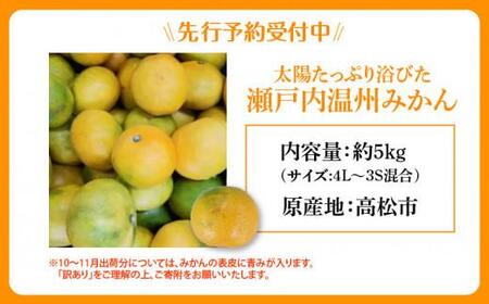 【訳あり】太陽たっぷり浴びた　瀬戸内温州みかん　約5kg【2025-10月上旬～2026-1月中旬配送】 | みかん