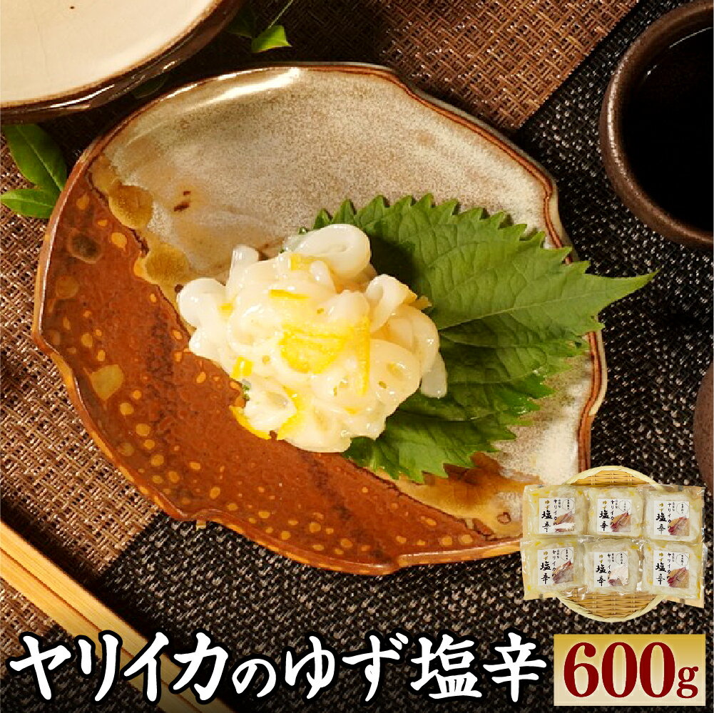 【ふるさと納税】【玄界灘産】自家製 ヤリイカのゆず塩辛 ＜食べきりサイズ＞ たっぷり 合計600g 100g×6パック 小分け ヤリイカ 塩辛 イカの塩辛 いかの塩辛 塩辛 柚子 ゆず ユズ イカ 珍味 おつまみ ごはんのお供 晩酌 海産物 冷凍 国産 福津市 送料無料 [F4467]